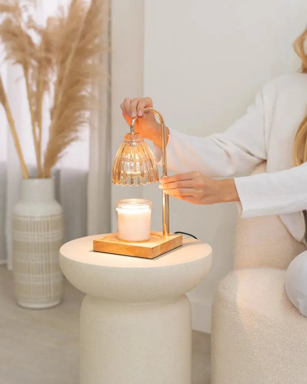Lampara calientas velas ajustable